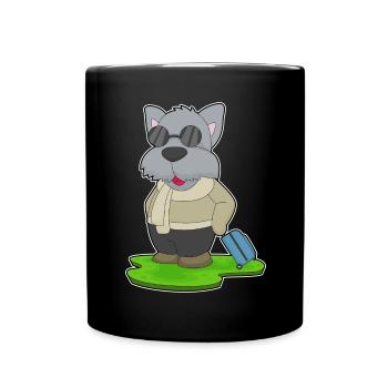 Valise de voyage pour chien - Mug uni - noir - Devant