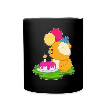 Gâteau d’anniversaire hamster - Mug uni - noir - Devant