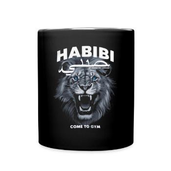 Habibi Lion - Motivation pour la salle de sport - Mug uni - noir - Devant