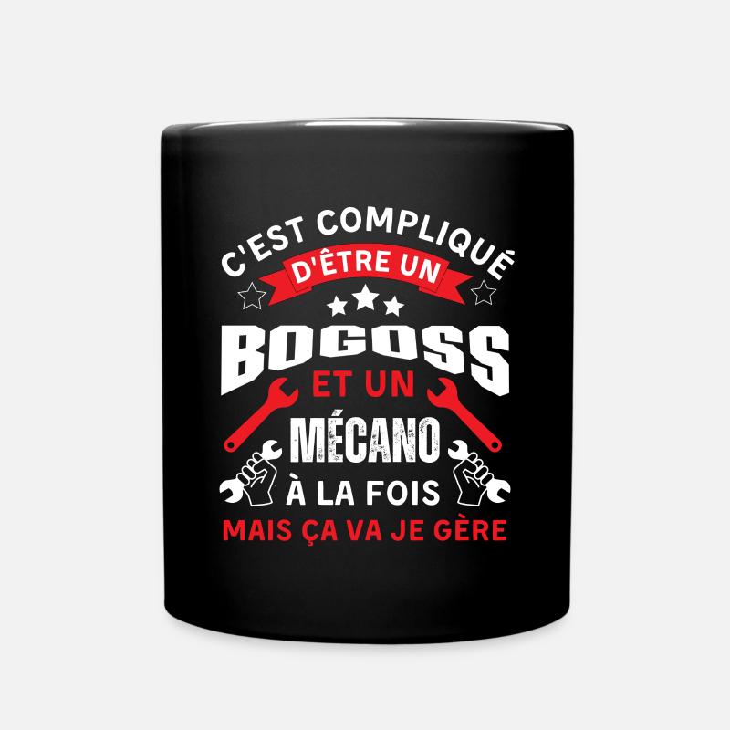 Pas facile d être un bogoss et mécanicien - Mug uni - noir