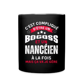 Habitants de Nancy - Mug uni - noir - Devant
