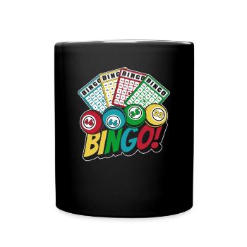 Daubers Professional Caller Bingo Lover Bingo - Full Colour Mug - black - Front