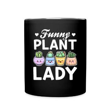 Jardinier Plante Amoureux Jardinier Fille - Drôle de Plante - Mug uni - noir - Devant