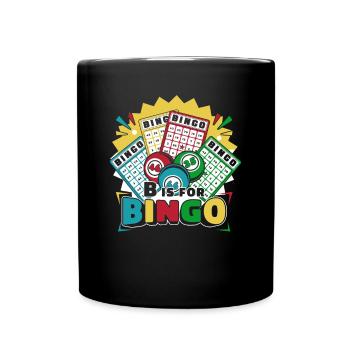 B Is For Bingo Daubers Professional Caller Bingo - Full Colour Mug - black - Front