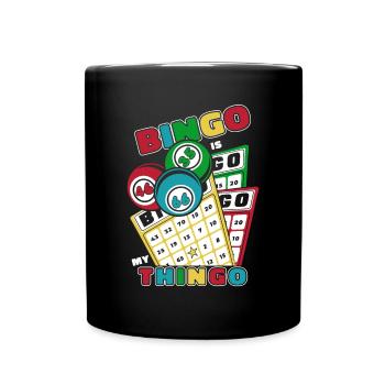 Bingo Is My Thingo Caller Daubers Professional - Full Colour Mug - black - Front