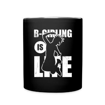 B Girling - Tasse einfarbig - Schwarz - Vorne