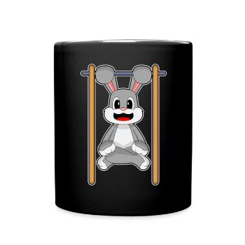 Bunny Bodybuilder Tractions Musculation - Mug uni - noir - Devant