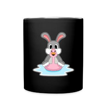 Rabbit Flamingo - Full Colour Mug - black - Front