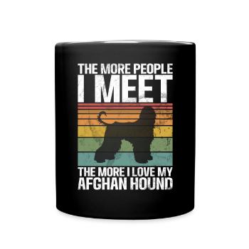 Afghan Hound Gifts - Full Colour Mug - black - Front