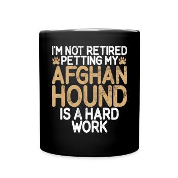 Cadeaux pour les chiens afghans - Mug uni - noir - Devant