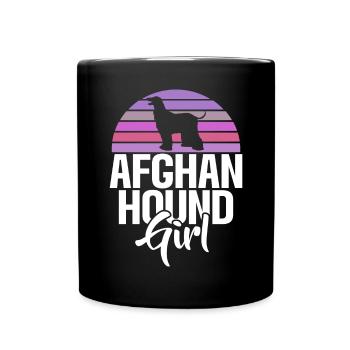 Afghan Hound Gifts - Tasse einfarbig - Schwarz - Vorne