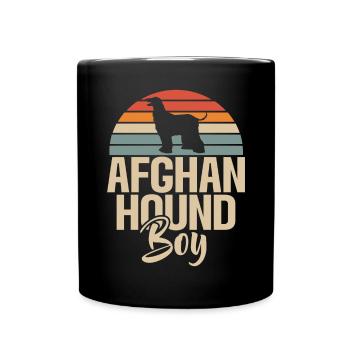 Afghan Hound Gifts - Tasse einfarbig - Schwarz - Vorne
