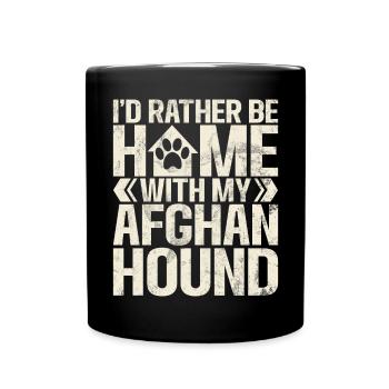 Afghan Hound Gifts - Tasse einfarbig - Schwarz - Vorne
