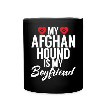 Afghan Hound Gifts - Tasse einfarbig - Schwarz - Vorne