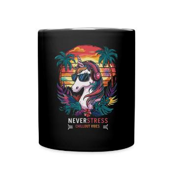 Design Chillout Vibes : décontracté et élégant - Mug uni - noir - Devant