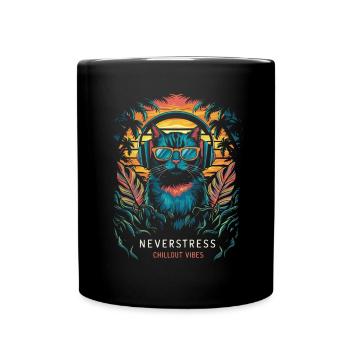 Design Chillout Vibes : décontracté et élégant - Mug uni - noir - Devant