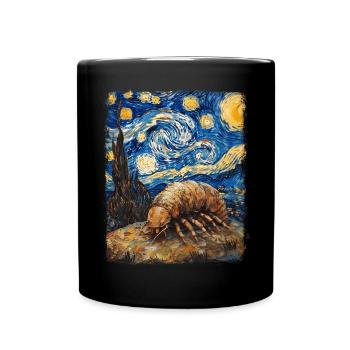 Isopods Starry Night Painting - Full Colour Mug - black - Front