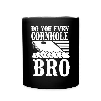 Joueur de sac de haricots de l’équipe Cornhole - Mug uni - noir - Devant