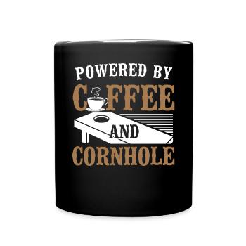 Cornhole Team Bean Bag Player - Tasse einfarbig - Schwarz - Vorne