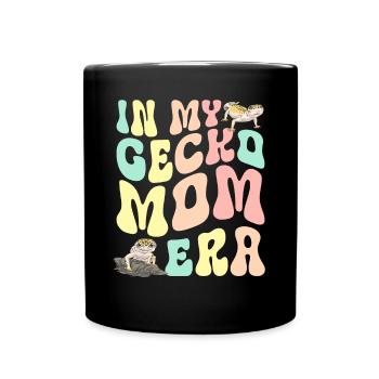 Leopard Gecko Reptile Pet Gecko - Full Colour Mug - black - Front