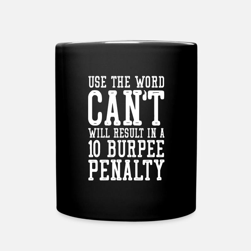 Burpees Fitness Burpee Krafttraining Geschenk - Tasse einfarbig - Schwarz