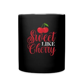 Cerise - Mug uni - noir - Devant