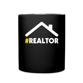 Real Estate Agent Real Estate Agent Gift - Full Colour Mug - black - Front