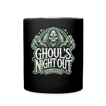 Ghoul's Night Out - Spooky Halloween Shirt - Full Colour Mug - black - Front