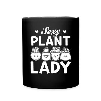 Sexy Plante Dame Jardinier Amoureux des Plantes Jardinage Gir - Mug uni - noir - Devant