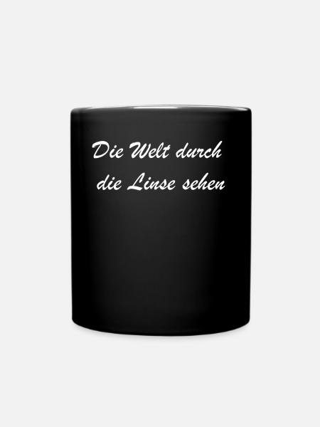 Fotoalbum Geschenk - Tasse einfarbig - Schwarz