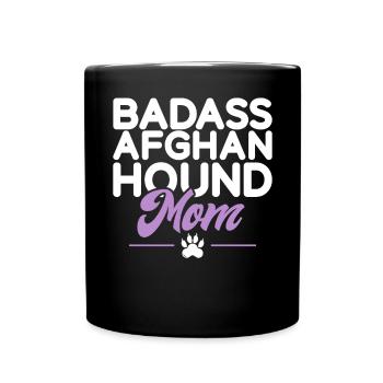 Afghan Hound Gifts - Full Colour Mug - black - Front