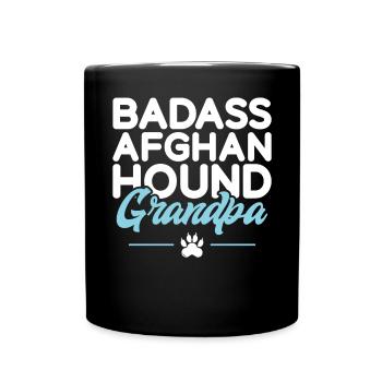 Afghan Hound Gifts - Tasse einfarbig - Schwarz - Vorne