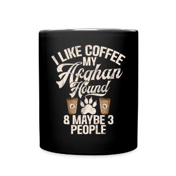Afghan Hound Gifts - Full Colour Mug - black - Front