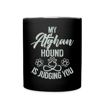 Afghan Hound Gifts - Full Colour Mug - black - Front