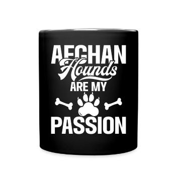 Afghan Hound Gifts - Tasse einfarbig - Schwarz - Vorne