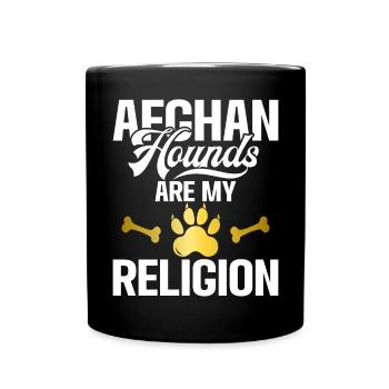 Cadeaux pour les chiens afghans - Mug uni - noir - Devant