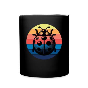 Marienkäfer - Tasse einfarbig - Schwarz - Vorne