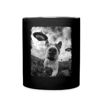 American Bull Terrier Chien OVNI Alien Alien Alien - Mug uni - noir - Devant