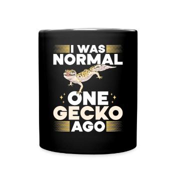 Leopard Gecko Reptile Pet Gecko - Full Colour Mug - black - Front