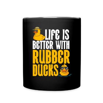 Rubber Duck Rubber Duck - Full Colour Mug - black - Front