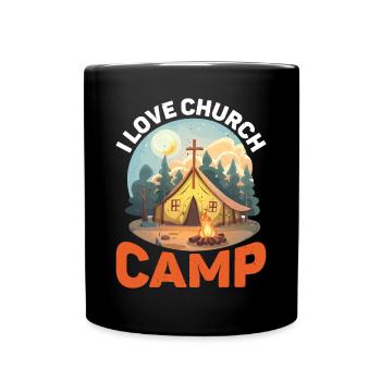 I Love Church Camp 2 - Tasse einfarbig - Schwarz - Vorne