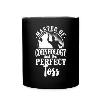 Cornhole Team Bean Bag Player - Tasse einfarbig - Schwarz - Vorne