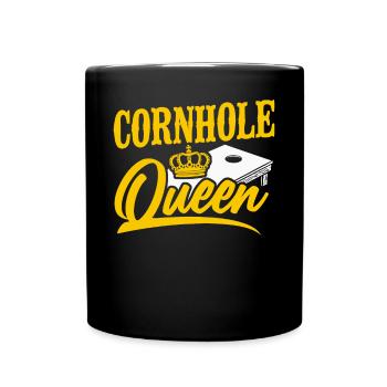 Cornhole Team Bean Bag Player - Tasse einfarbig - Schwarz - Vorne