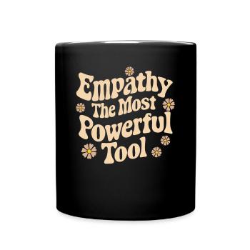 Empathy The Most Powerful Tool Social Worker - Full Colour Mug - black - Front