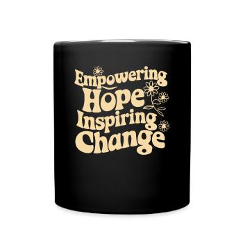 Sozialarbeiter Sozialarbeit: Empowering Hope - Tasse einfarbig - Schwarz - Vorne