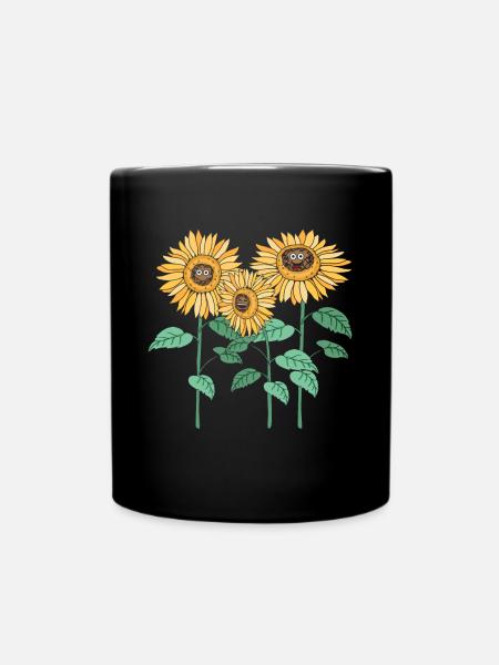 Jardinier Amoureux des plantes Tournesols - Mug uni - noir