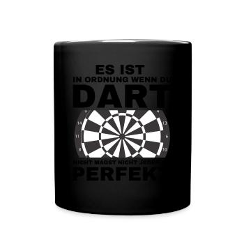 Ce n’est pas OK si vous n’aimez pas les fléchettes, ne le faites pas - Mug uni - noir - Devant