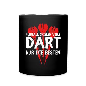 Many darts play only the best - - Full Colour Mug - black - Front