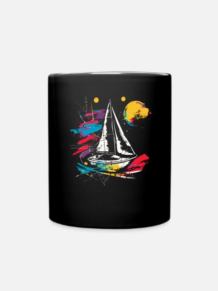 Voile graphique - Mug uni - noir