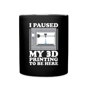 3D Printer Filament 3D Printing 3D Printing 3D Printer - Full Colour Mug - black - Front